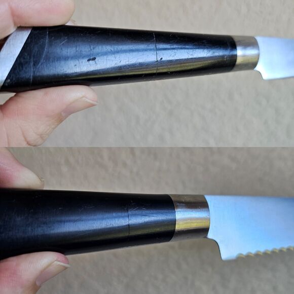 cangshan knives Serrated Bread Knife & Paring Knife, German Steel, Chef - Picture 2 of 3